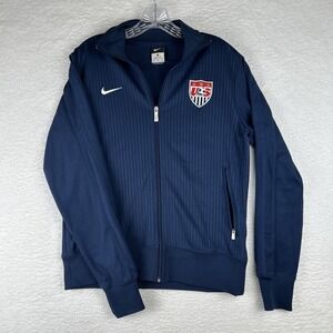 Nike Team USA N98 Authentic Football Soccer Track Jacket Navy Blue Men's Medium